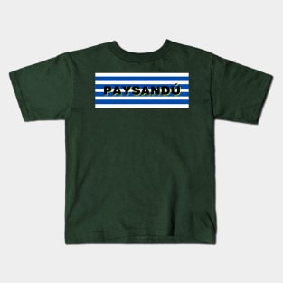 Paysandú City in Uruguay Flag Stripes Kids T-Shirt